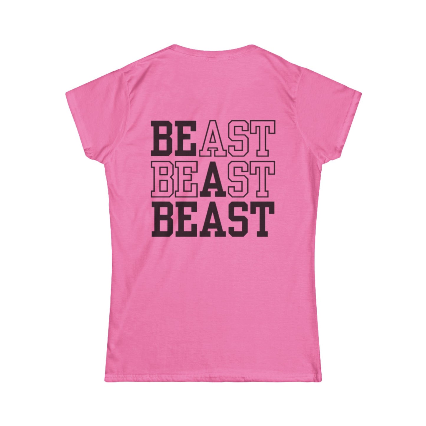 Be a Beast Tee (front logo + back design) – Discipline Club Women’s Shirt