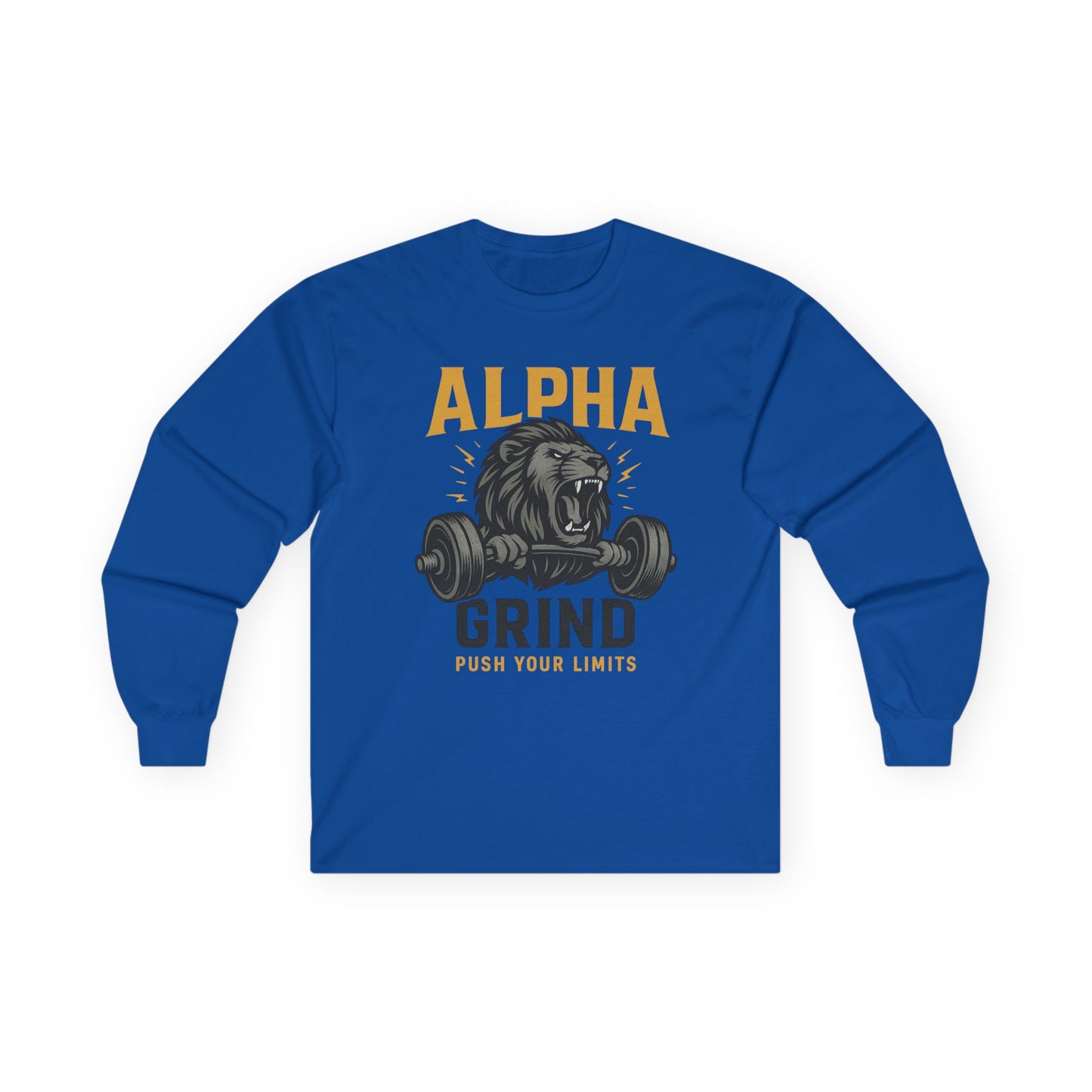 Push Your Limits Long Sleeve (front design) – Gym Apparel