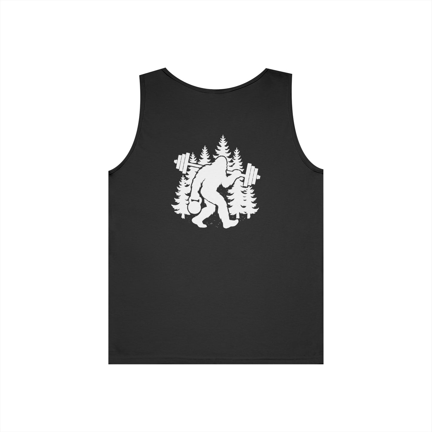 Bigfoot Gains Tank Top (front logo + back design) – Discipline Club Shirt