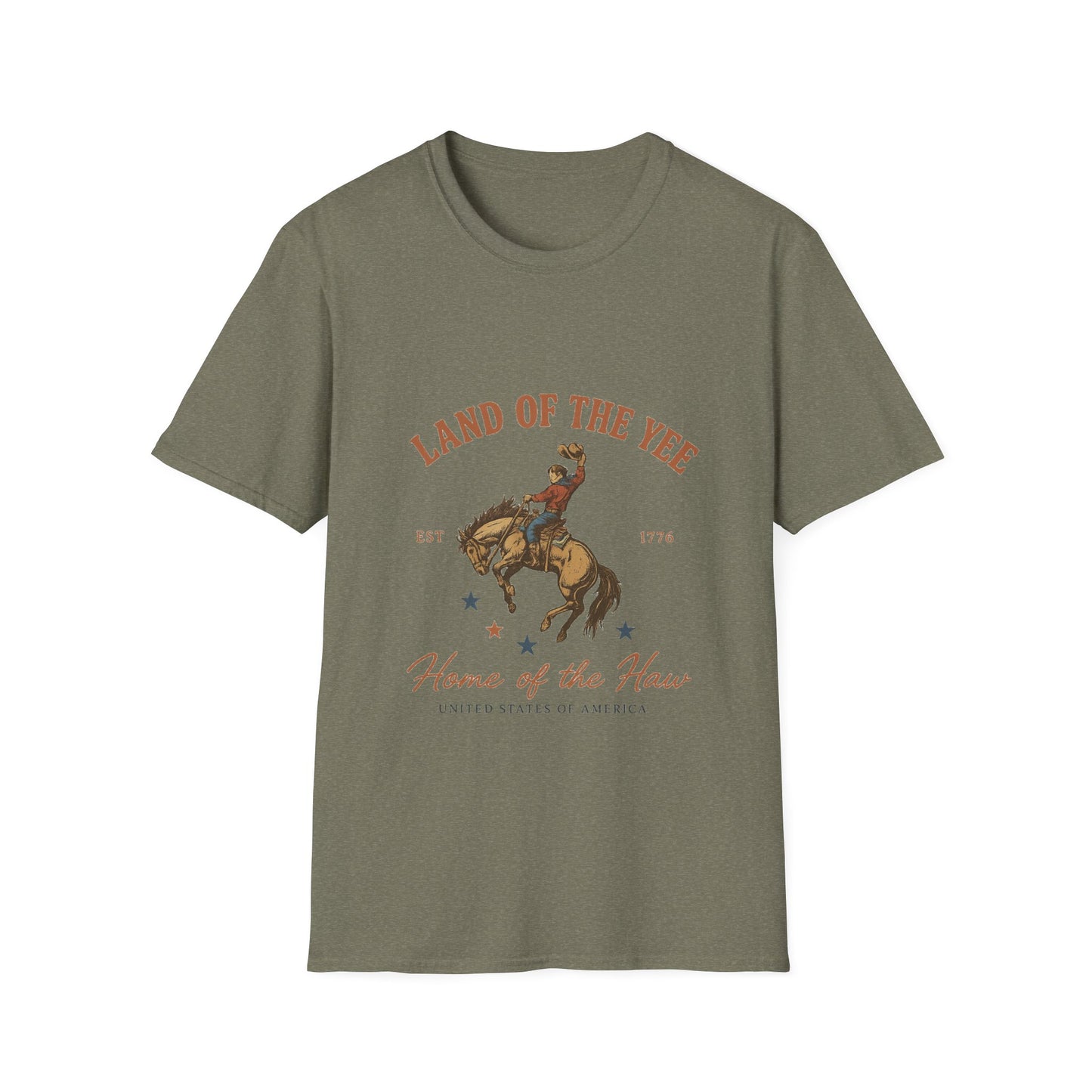 Land of the Yee, Home of the Haw Tee (front design) – American Pride Country Streetwear