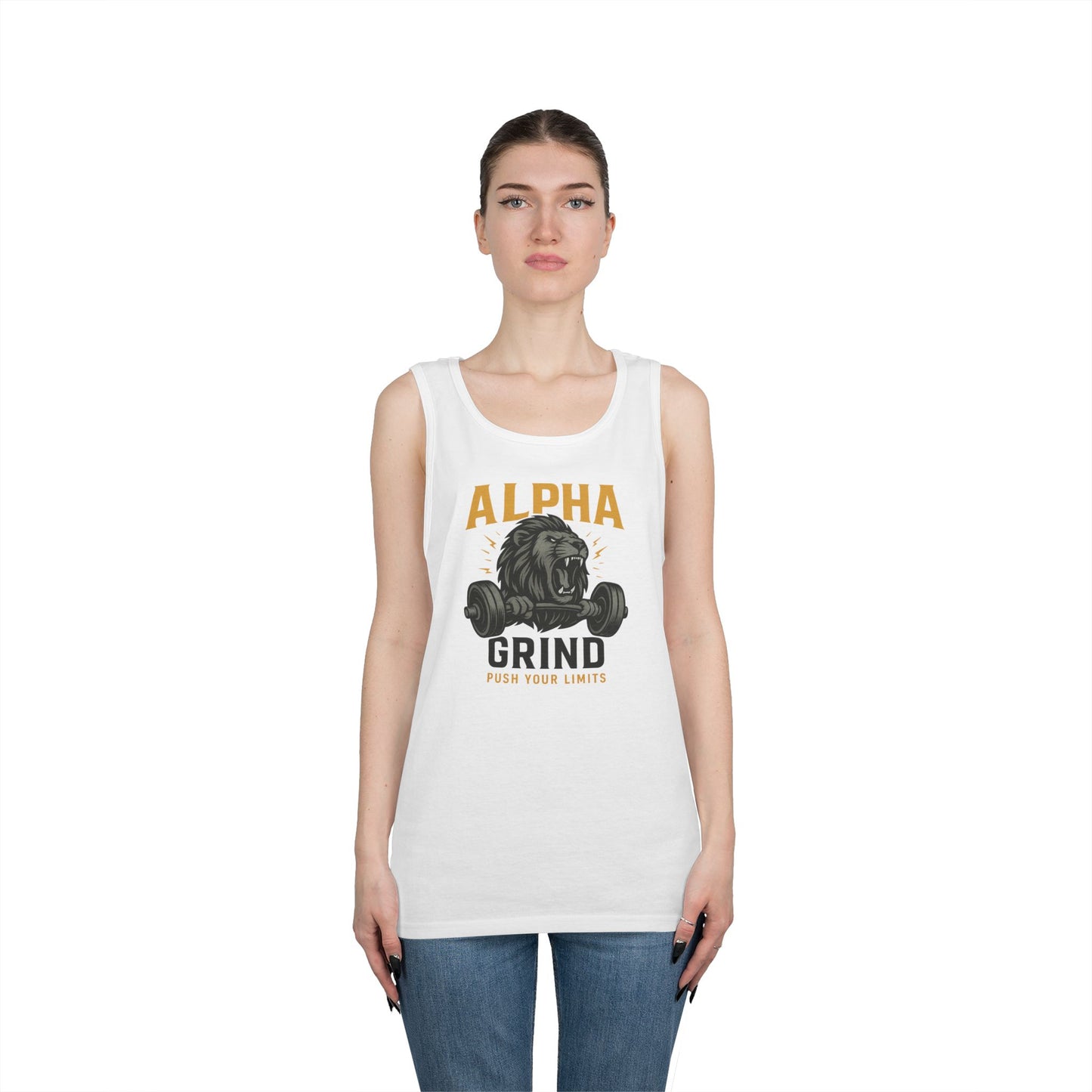 Push Your Limits Tank Top (front design) – Gym Apparel