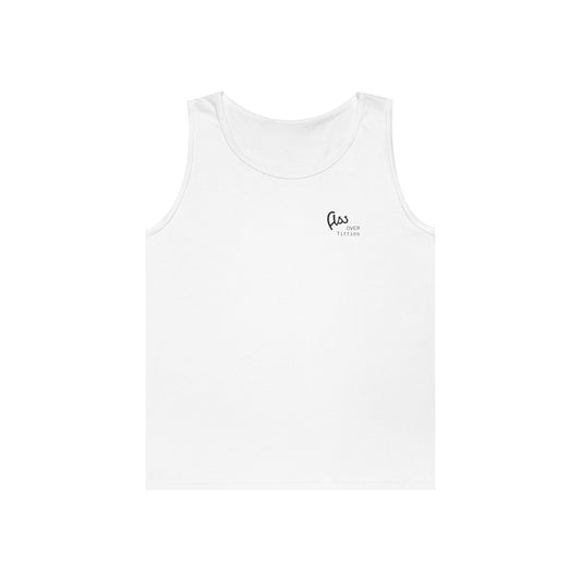 Ass Over Titties Tank Top (front logo) - Meme Apparel