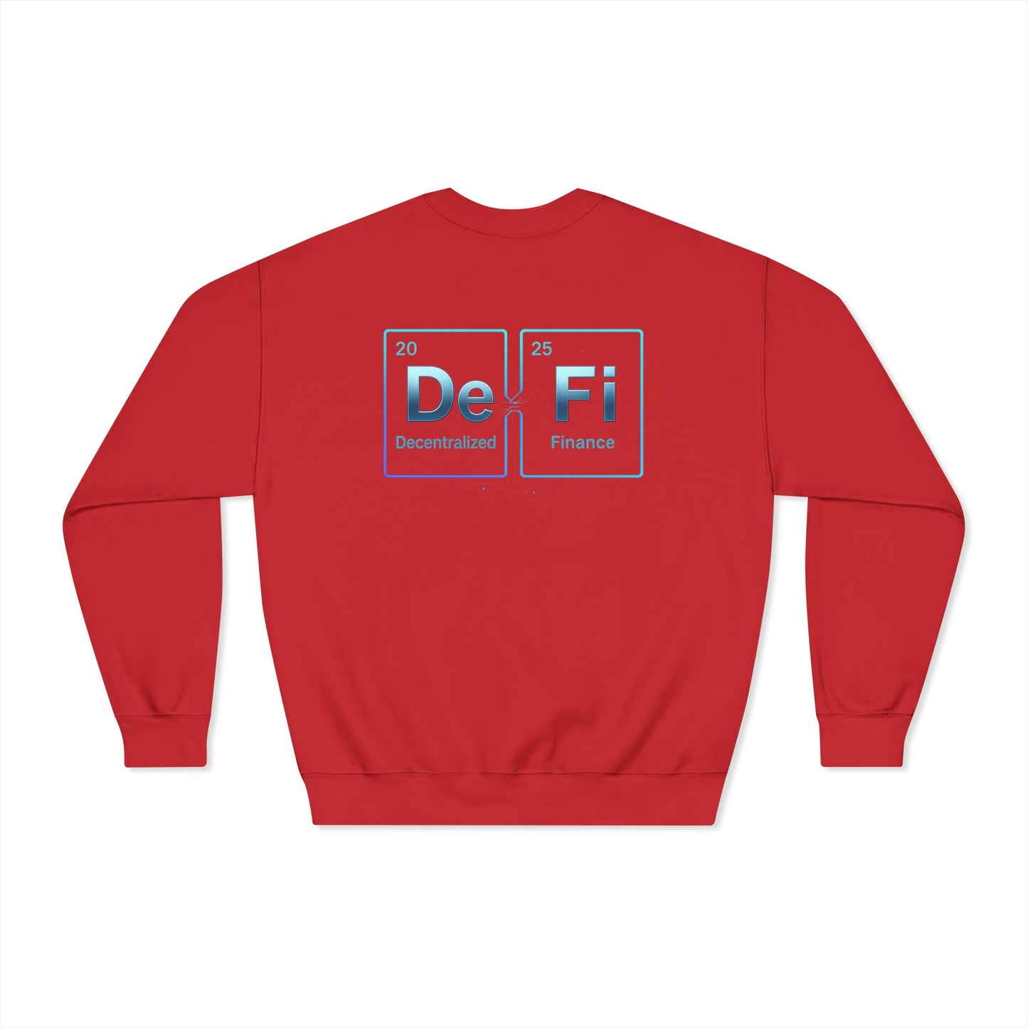 Decentralized Finance Crewneck Sweatshirt (front logo + back design) – Crypto Vault Pullover