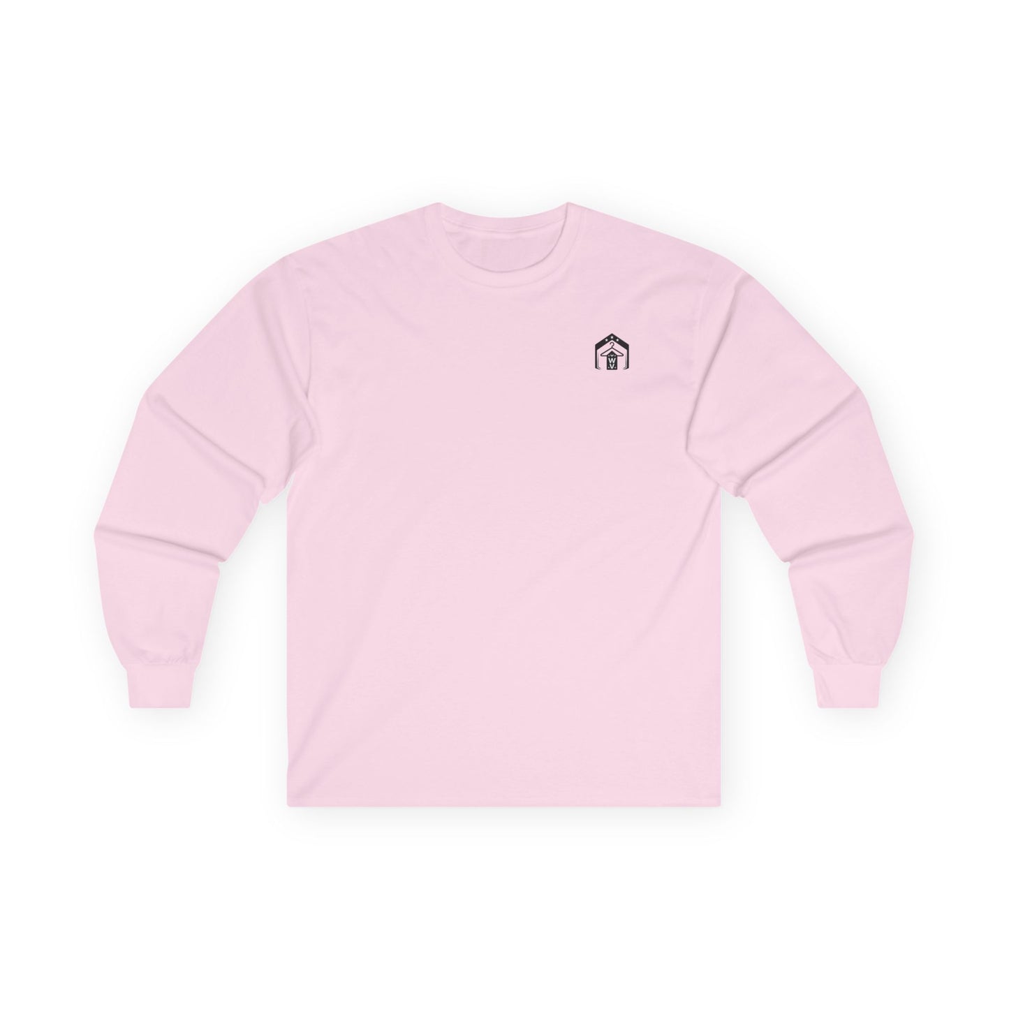 Made in America Long Sleeve Tee (front logo + back design) – American Pride Shirt