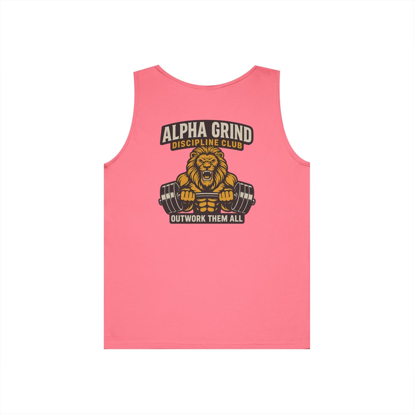 Alpha Grind Tank Top (front logo + back design) – Gym Apparel
