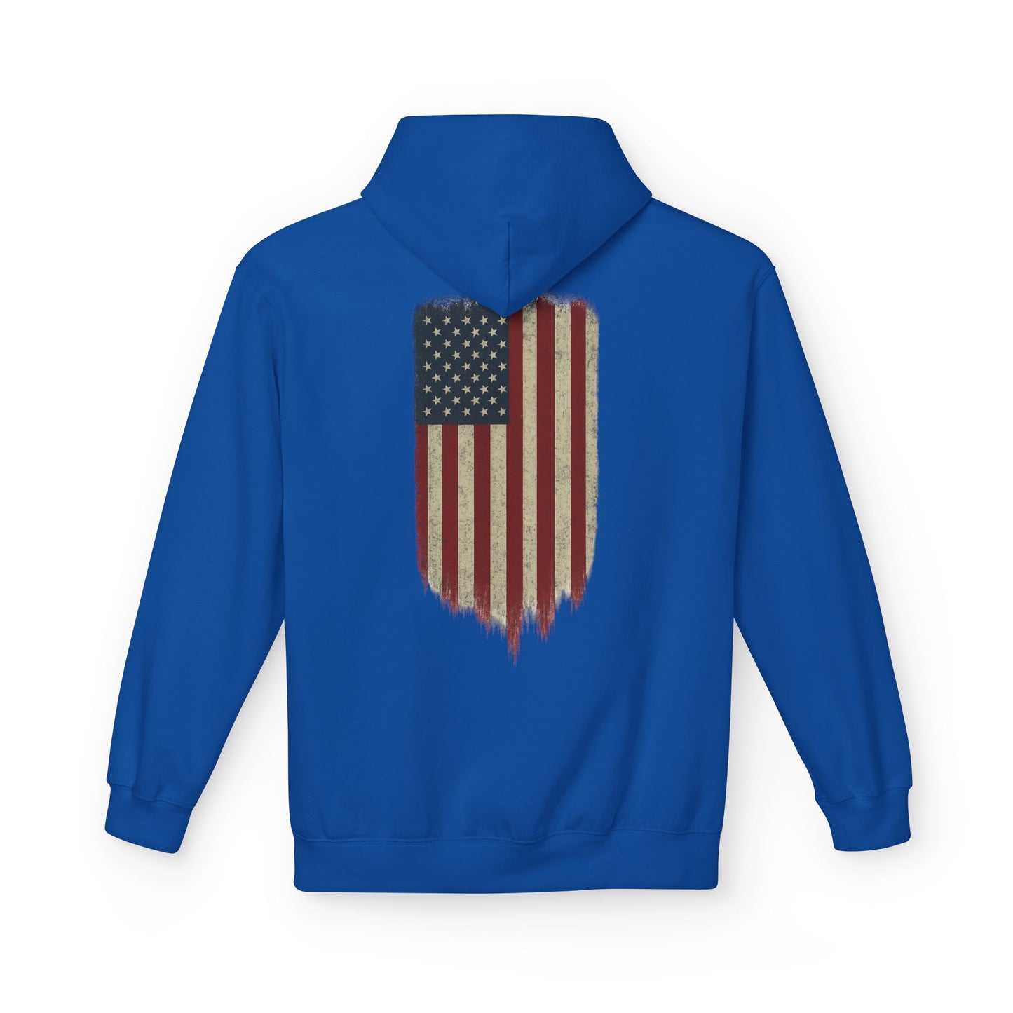 American Flag Hoodie (front logo + back design) – American Pride Pullover