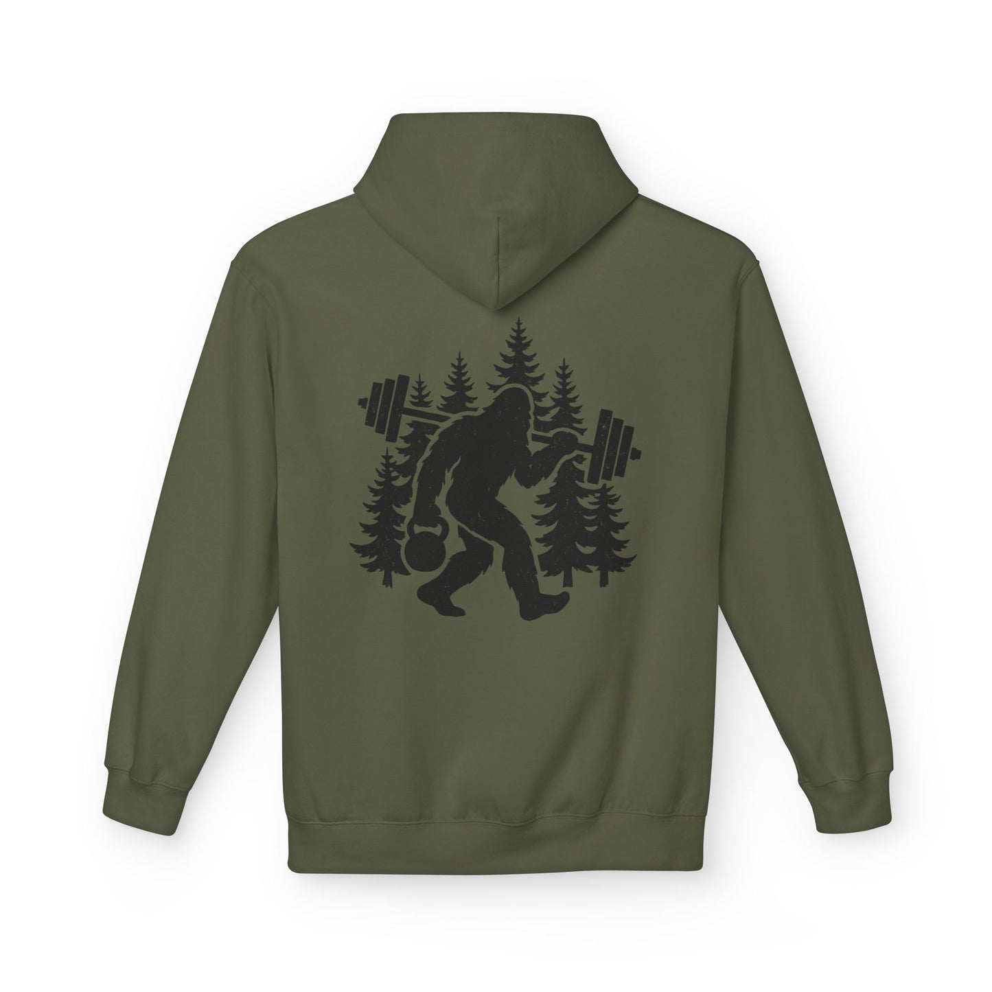 Bigfoot Gains Hoodie (front logo + back design) – Discipline Club Pullover