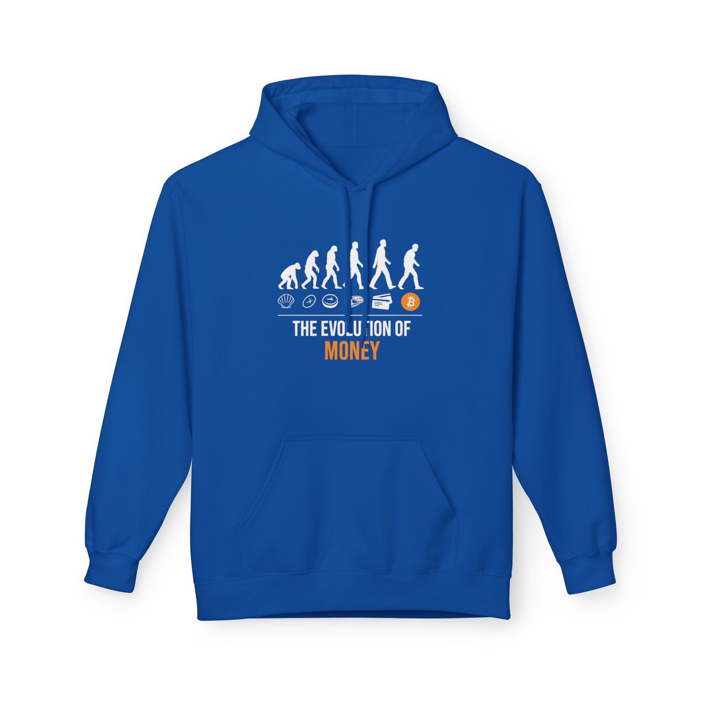 The Evolution of Money Hoodie (front design) – Crypto Vault Pullover