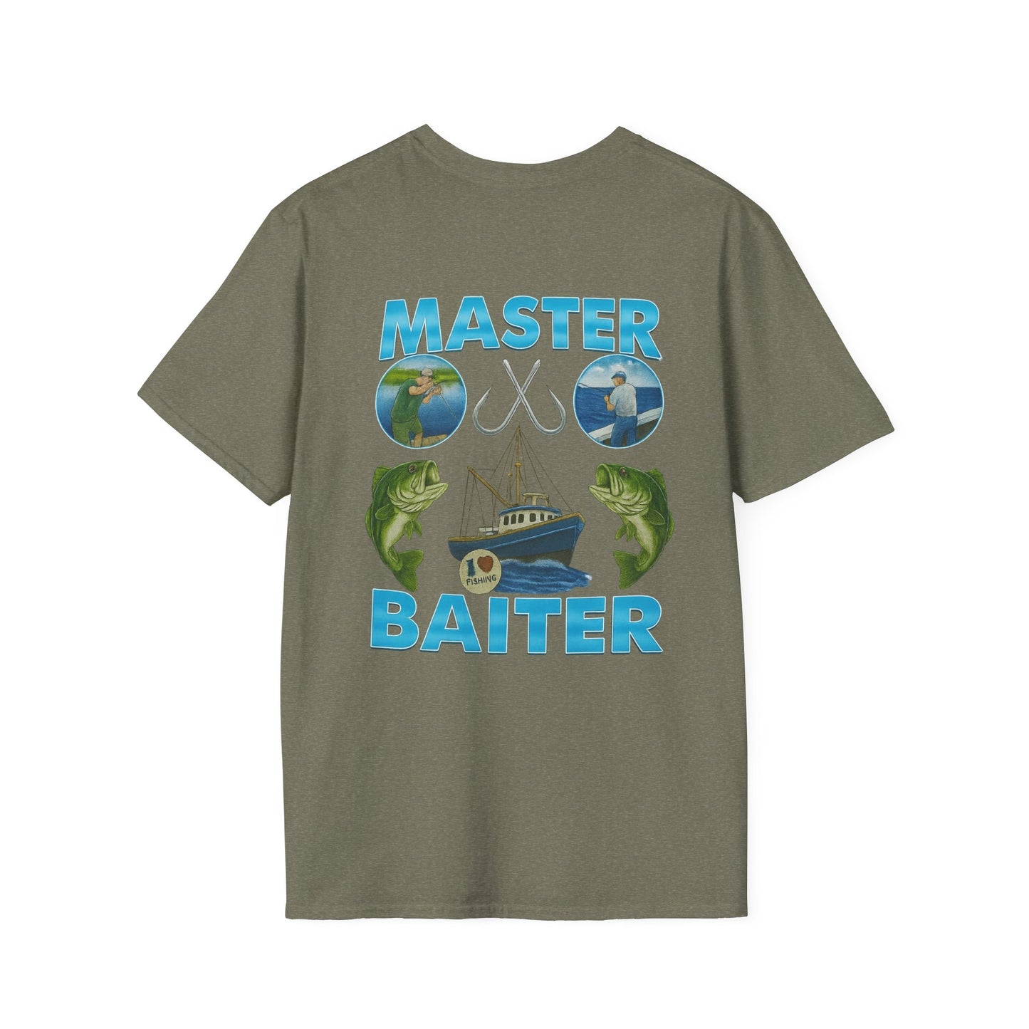 Master Baiter T-Shirt (front logo + back design) - Meme Apparel