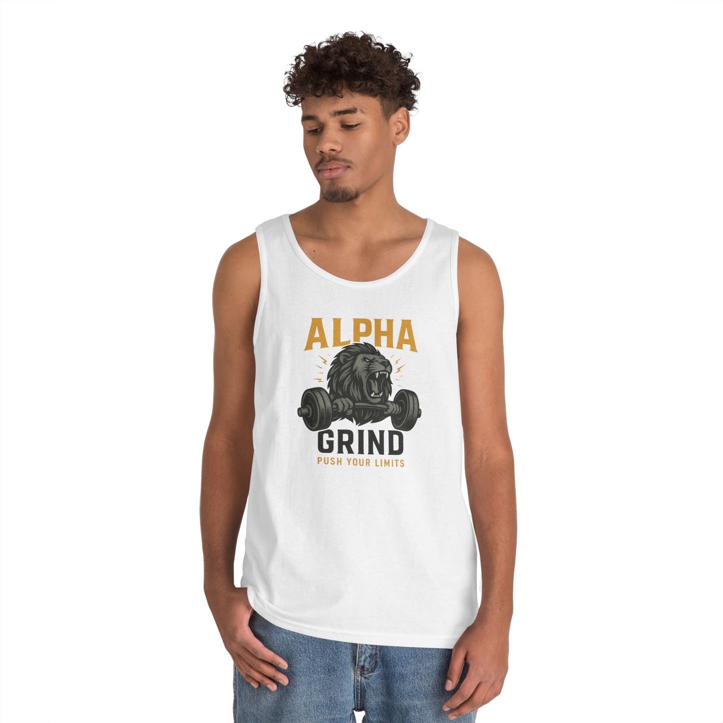 Push Your Limits Tank Top (front design) – Gym Apparel