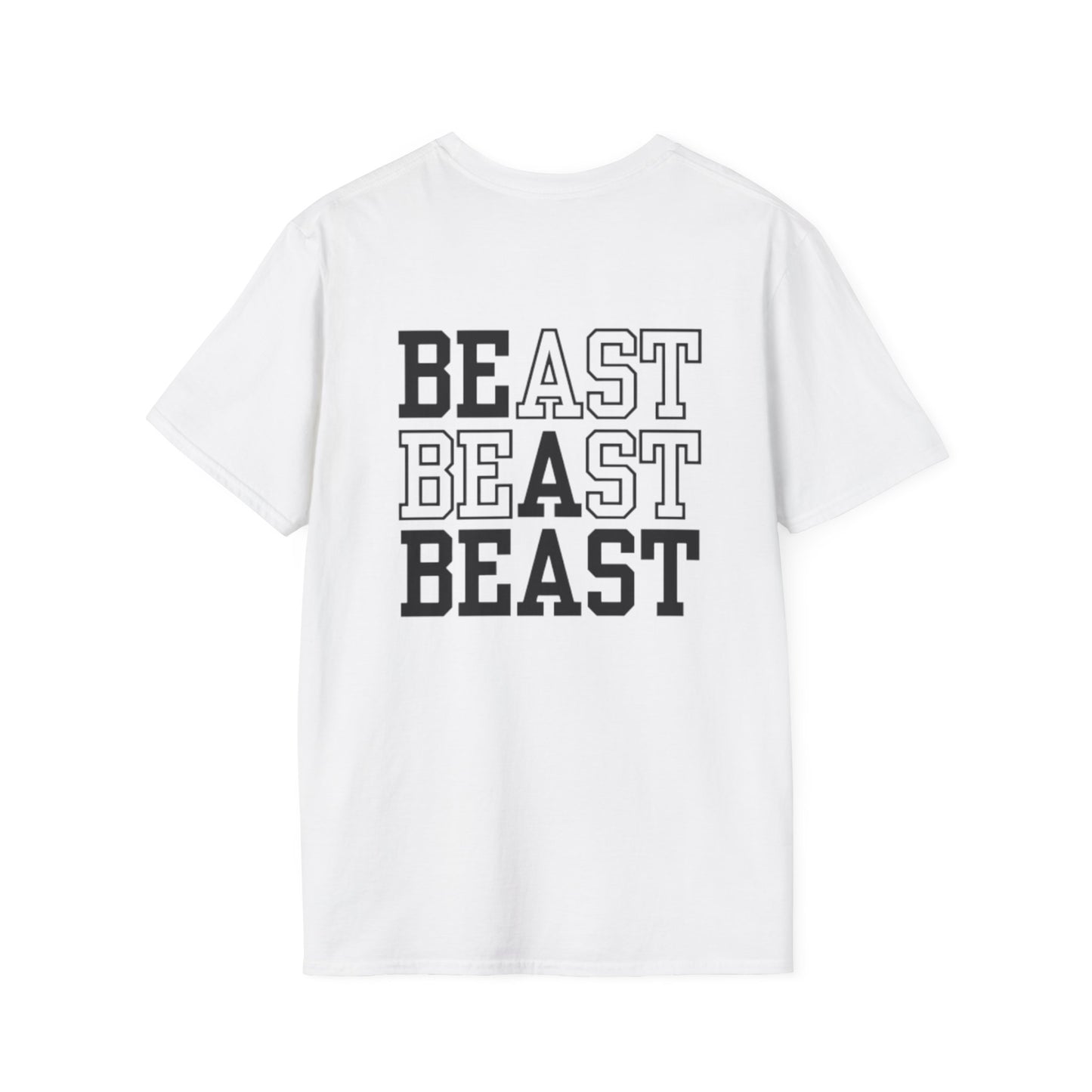 Be a Beast Tee (front logo + back design) – Discipline Club Shirt
