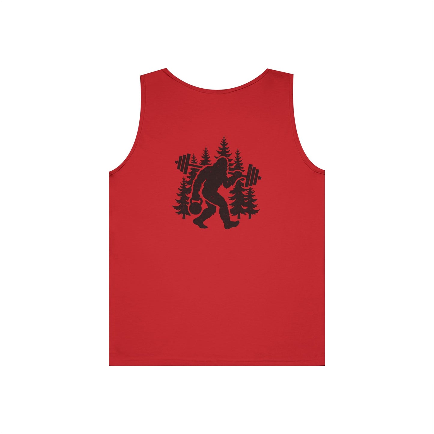 Bigfoot Gains Tank Top (front logo + back design) – Discipline Club Shirt