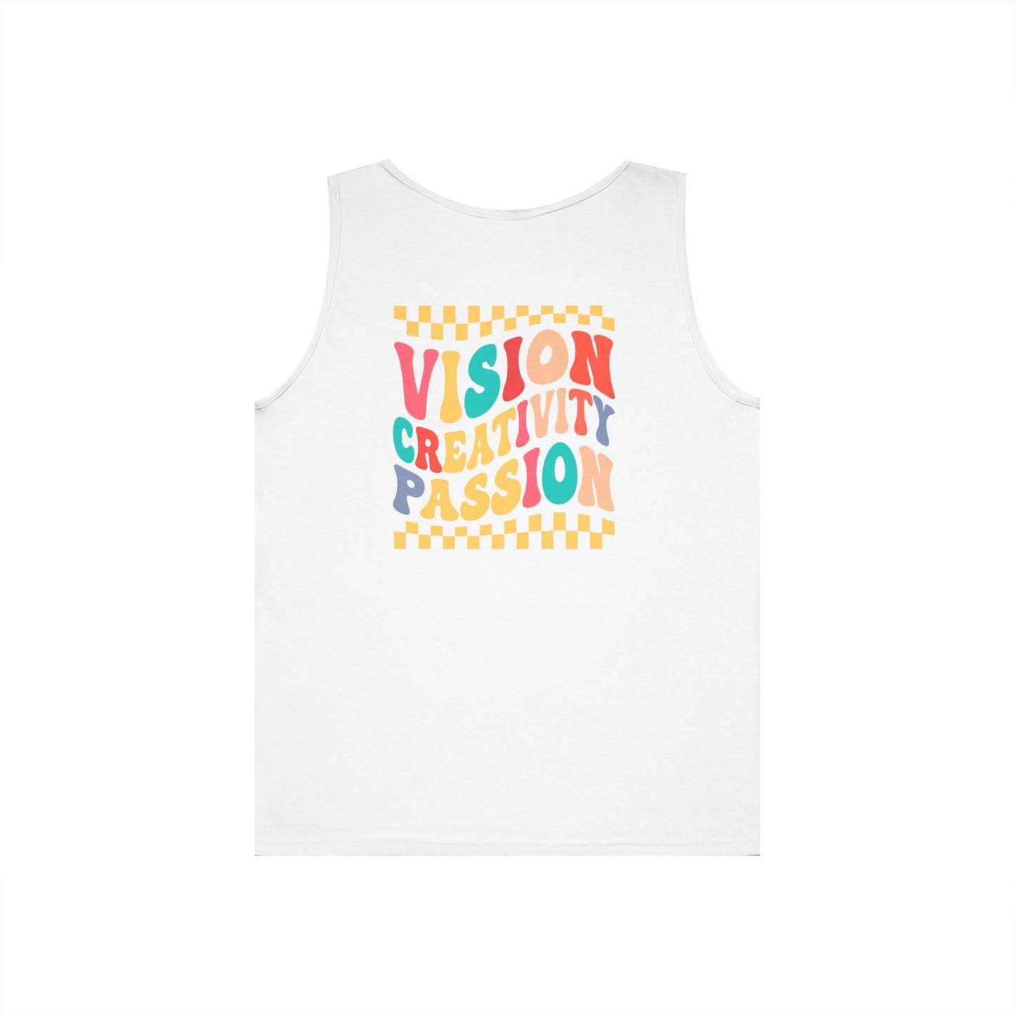 Vision Creativity Passion Tank Top (front logo + back design) – Meme Culture Shirt