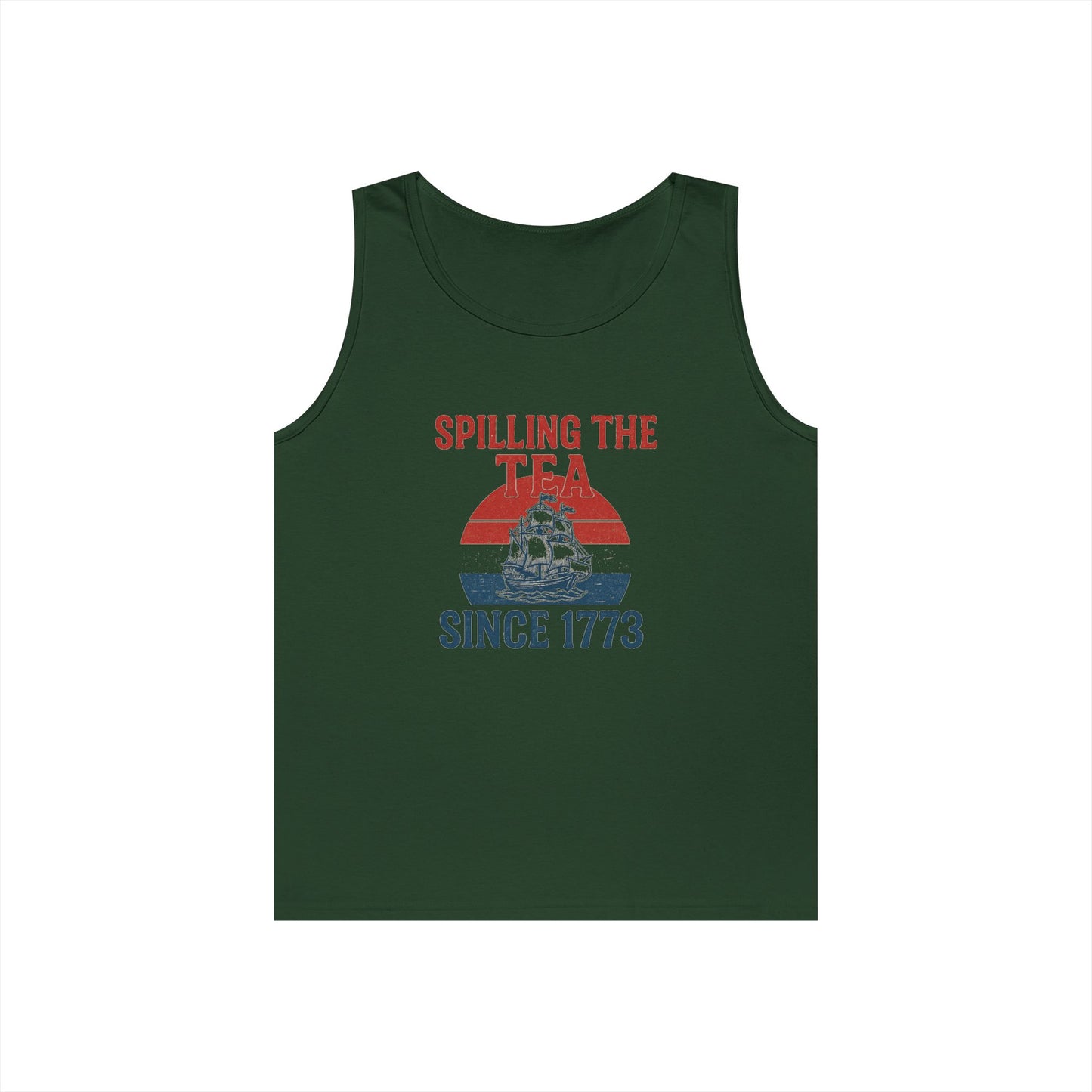 Spillin’ the Tea Since 1773 Tank Top (front design) – American Pride Shirt