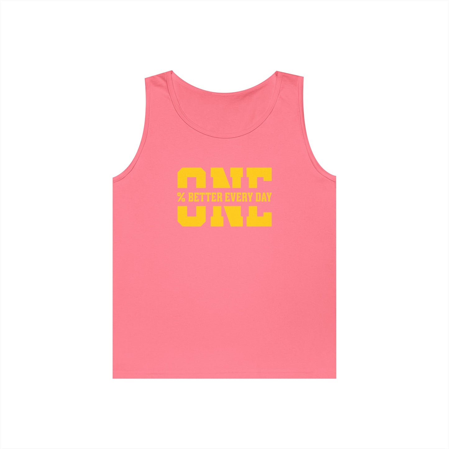1% Better Every Day Tank Top (front design) – Discipline Club Shirt