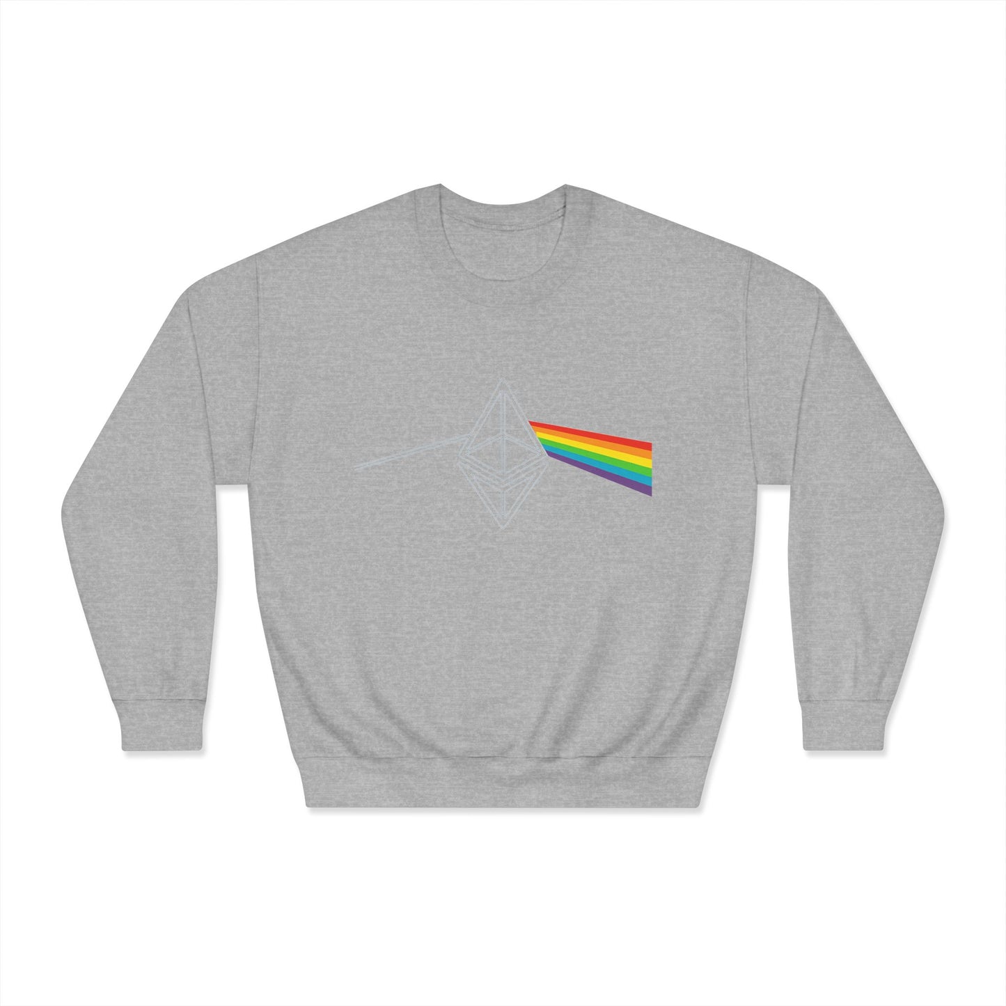 Ethereum Dark Side of the Moon Crewneck Sweatshirt (front design) – Crypto Vault Pullover