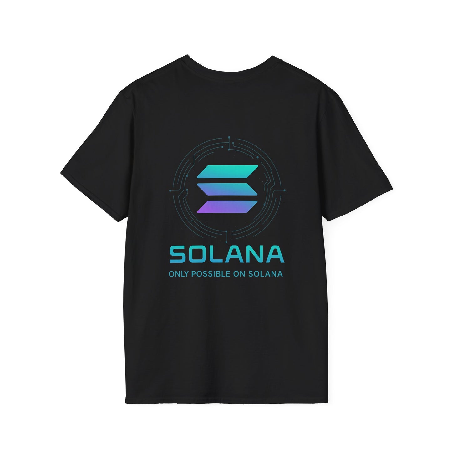 Only Possible on Solana Tee (front logo + back design) – Crypto Vault Shirt