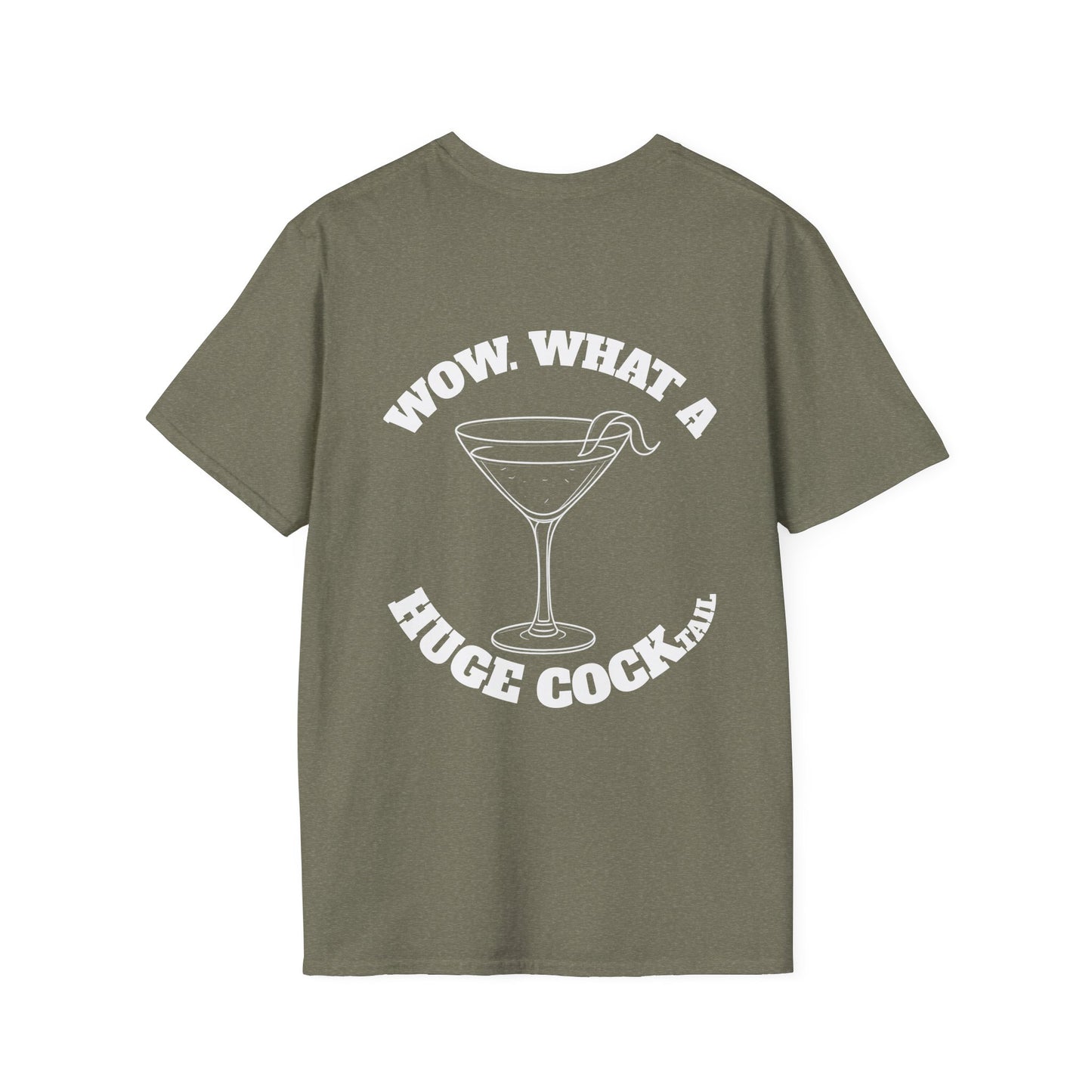Huge Cocktail T-Shirt (front logo + back design) - Meme Apparel