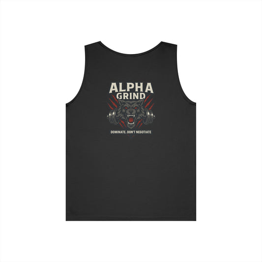 Dominate Tank Top (front logo + back design) – Gym Apparel