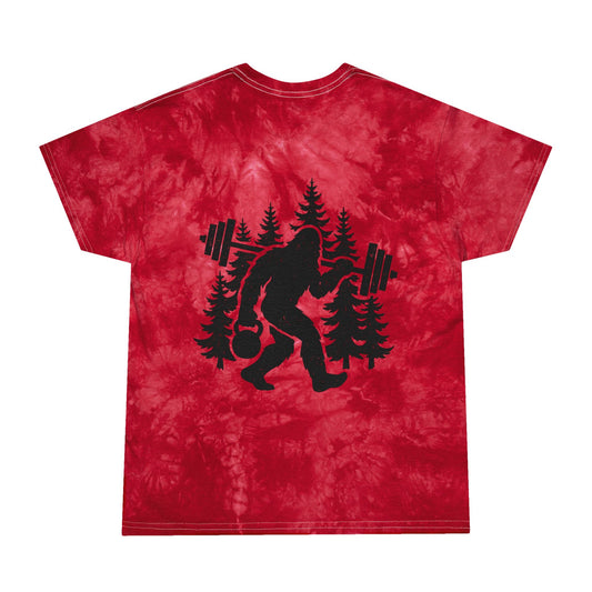 Bigfoot Gains Tie-Dye Tee (front logo + back design) – Discipline Club Shirt