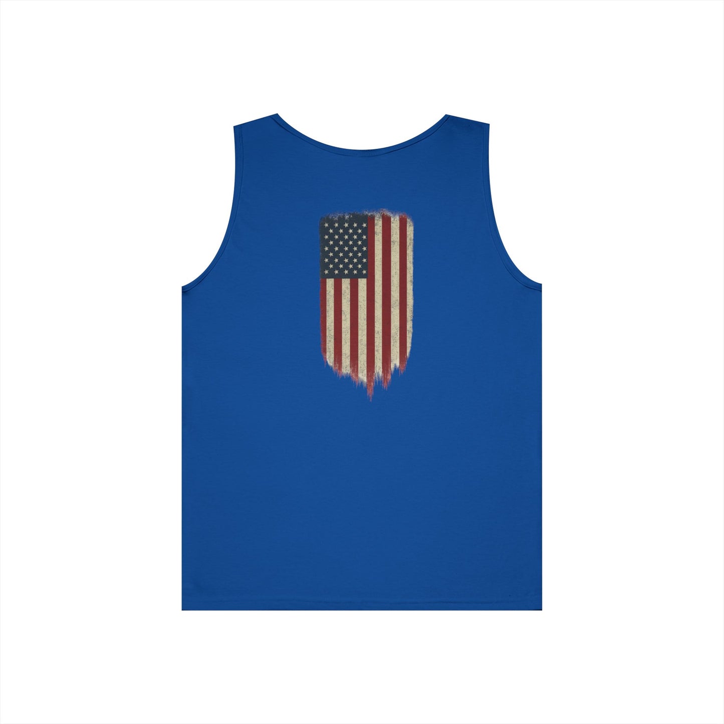 American Flag Tank Top (front logo + back design) – American Pride Shirt