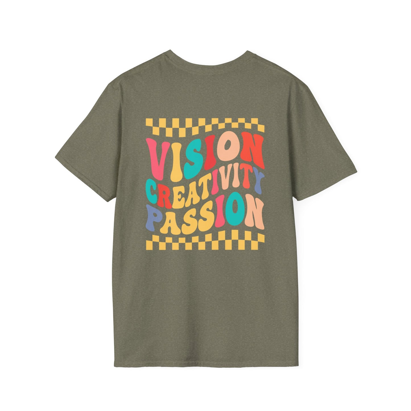 Vision Creativity Passion Tee (front logo + back design) – Meme Culture Shirt