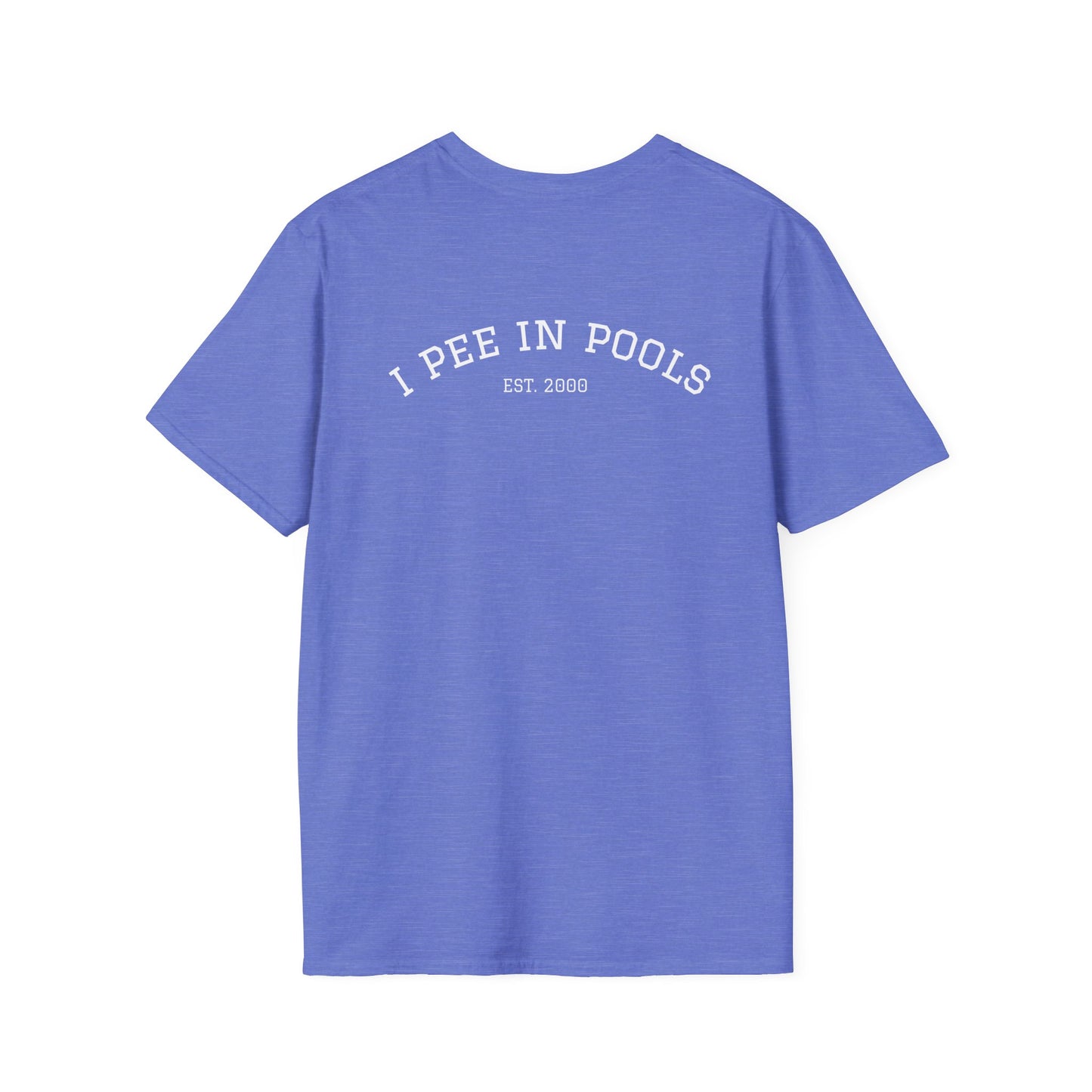 I Pee In Pools T-Shirt (front logo + back design) - Meme Apparel