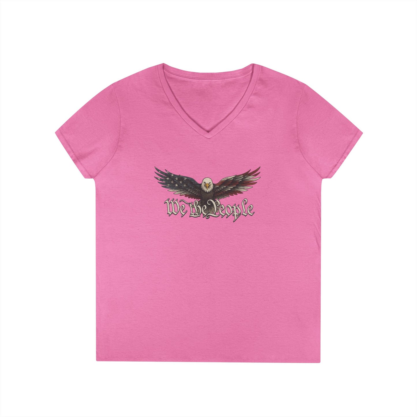 We the People Tee (front design) – American Pride Ladies V-Neck
