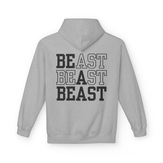 Be a Beast Hoodie (front logo + back design) – Discipline Club Pullover