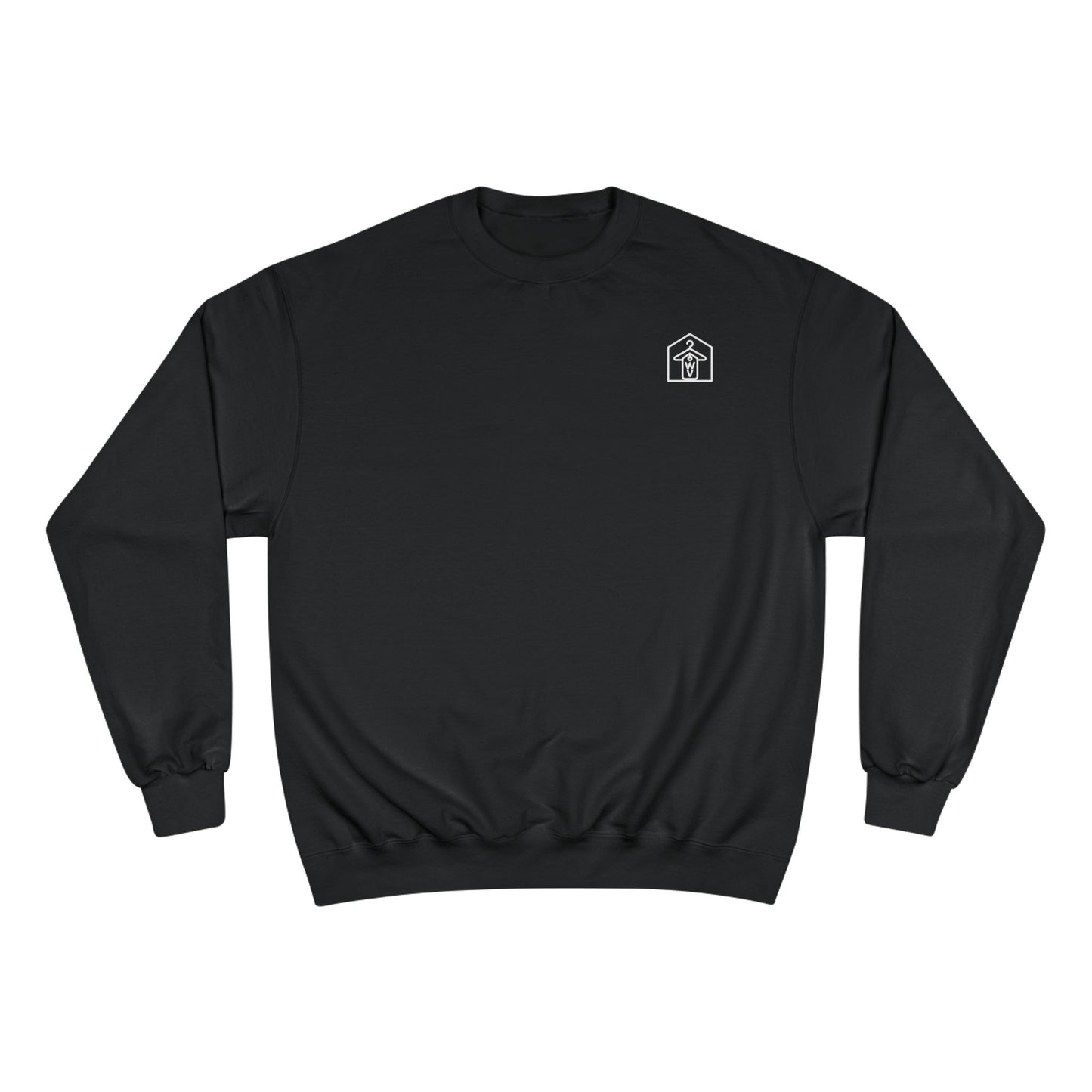 Wearhouse Vibes Signature Crewneck (front logo) – Premium Champion Fleece