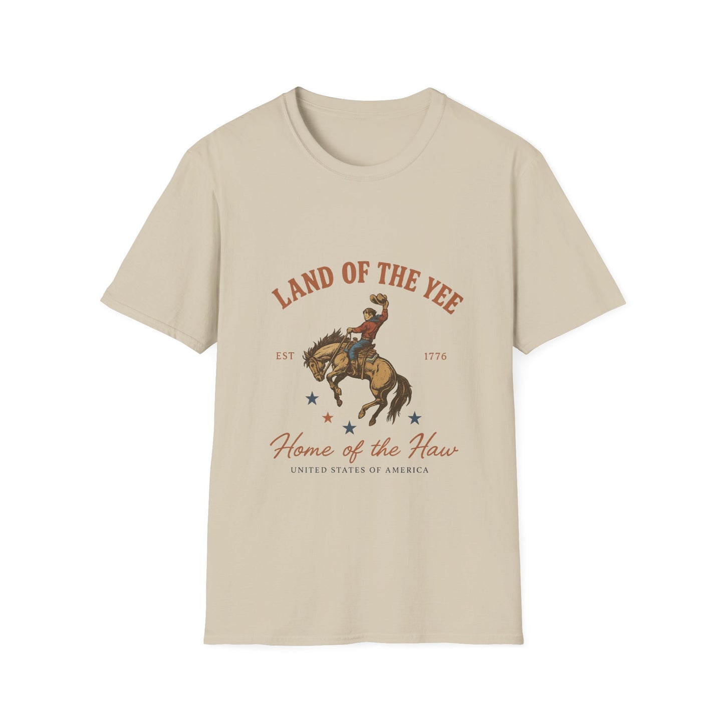 Land of the Yee, Home of the Haw Tee (front design) – American Pride Country Streetwear