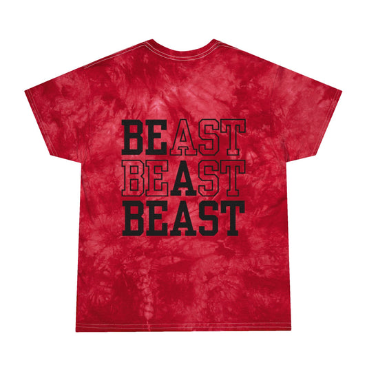 Be a Beast Tie-Dye Tee (front logo + back design) – Discipline Club Shirt