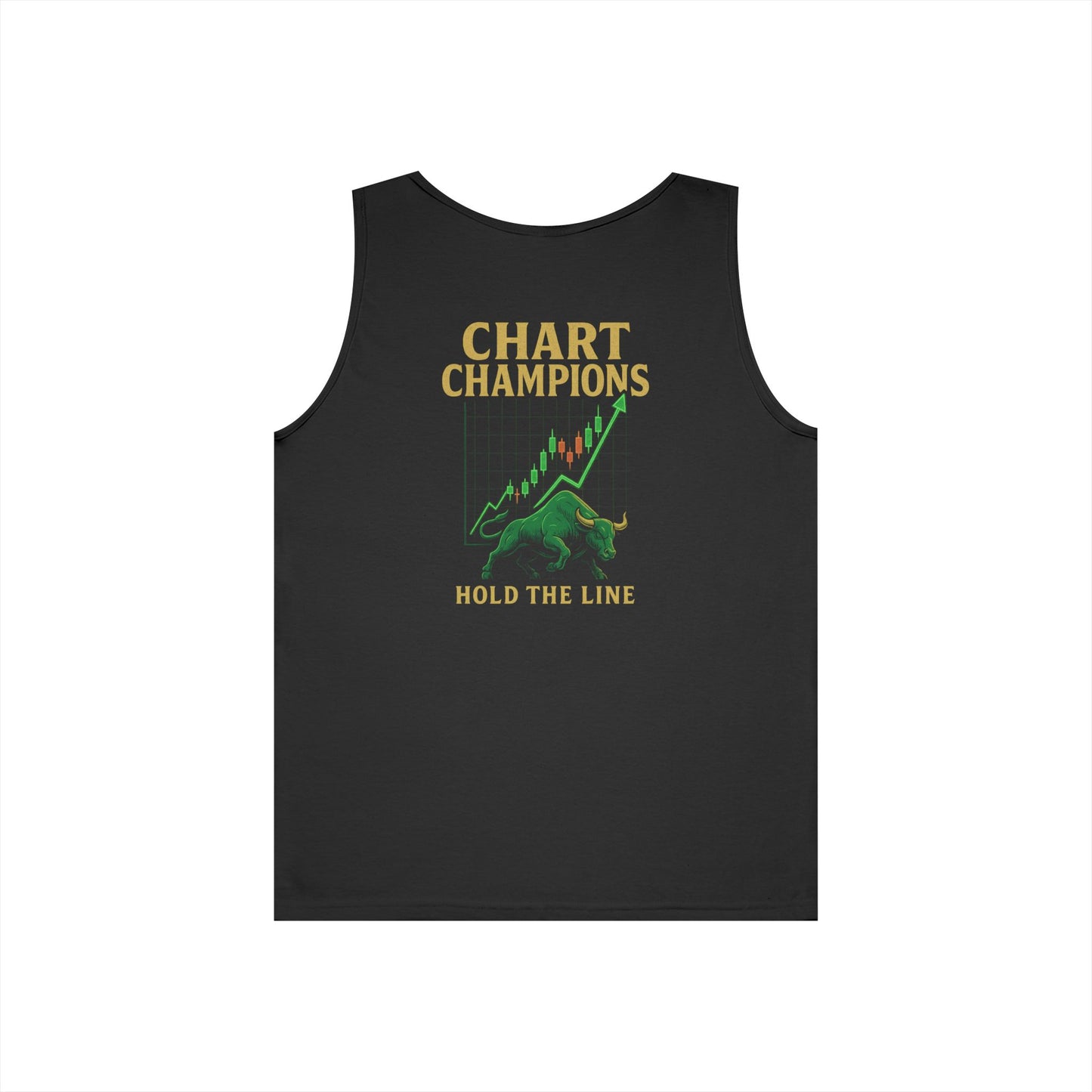 Chart Champions Tank Top (front logo + back design) – Investor Apparel