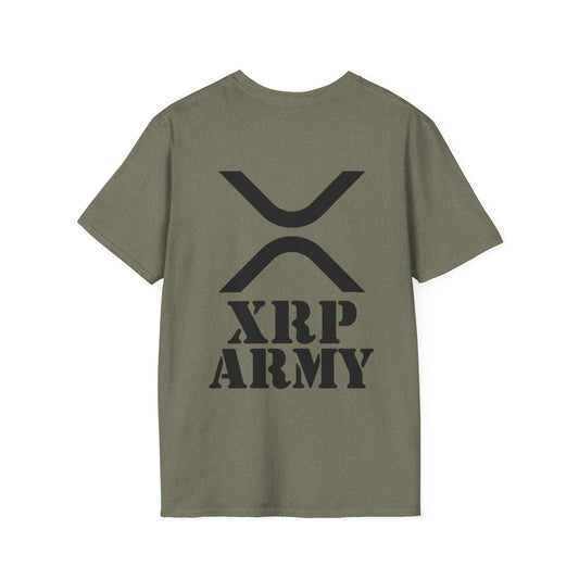 XRP Army Tee (front logo + back design) – Crypto Vault Shirt