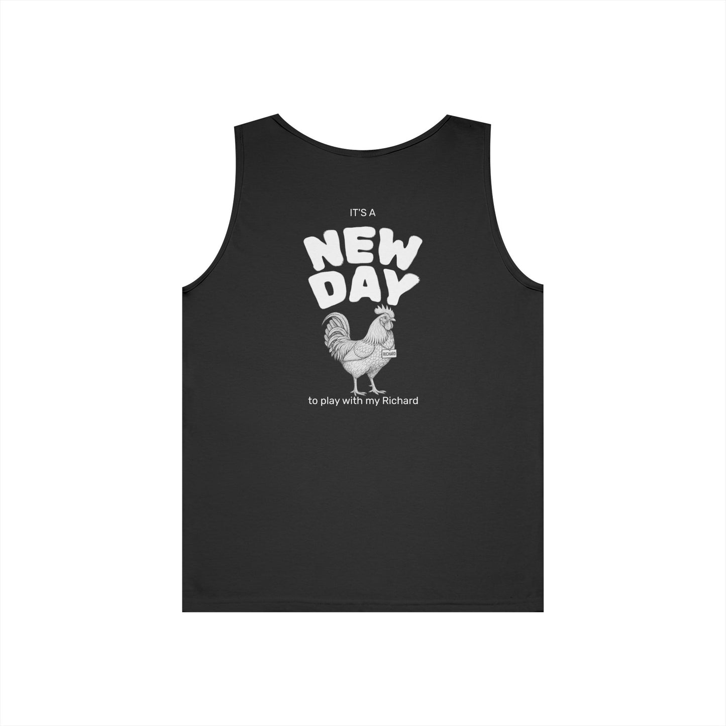 Richard Tank Top (front logo + back design) - Meme Apparel