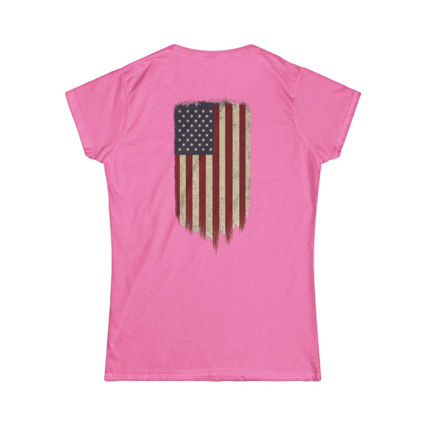 American Flag Tee (front logo + back design) – American Pride Women’s T-Shirt