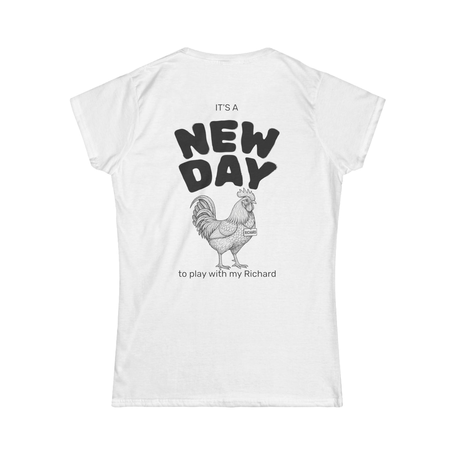 Richard Women's Tee (front logo + back design) – Meme Apparel