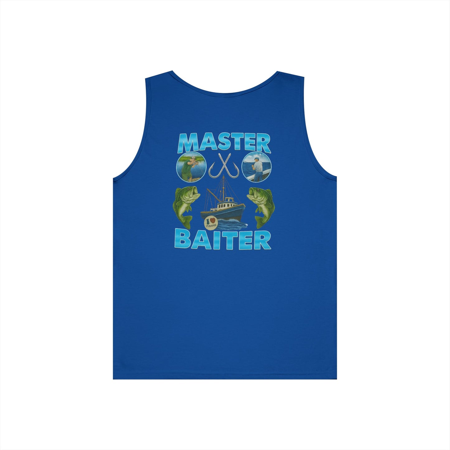 Master Baiter Tank Top (front logo + back design) - Meme Apparel