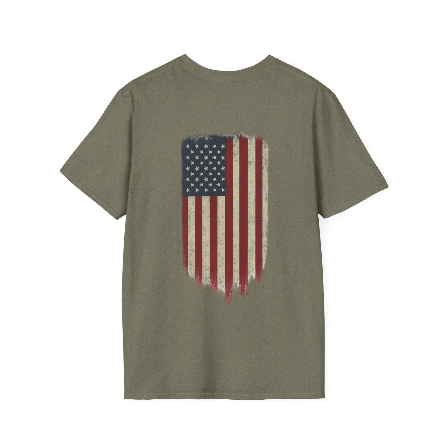 American Flag Tee (front logo + back design) – American Pride T-Shirt