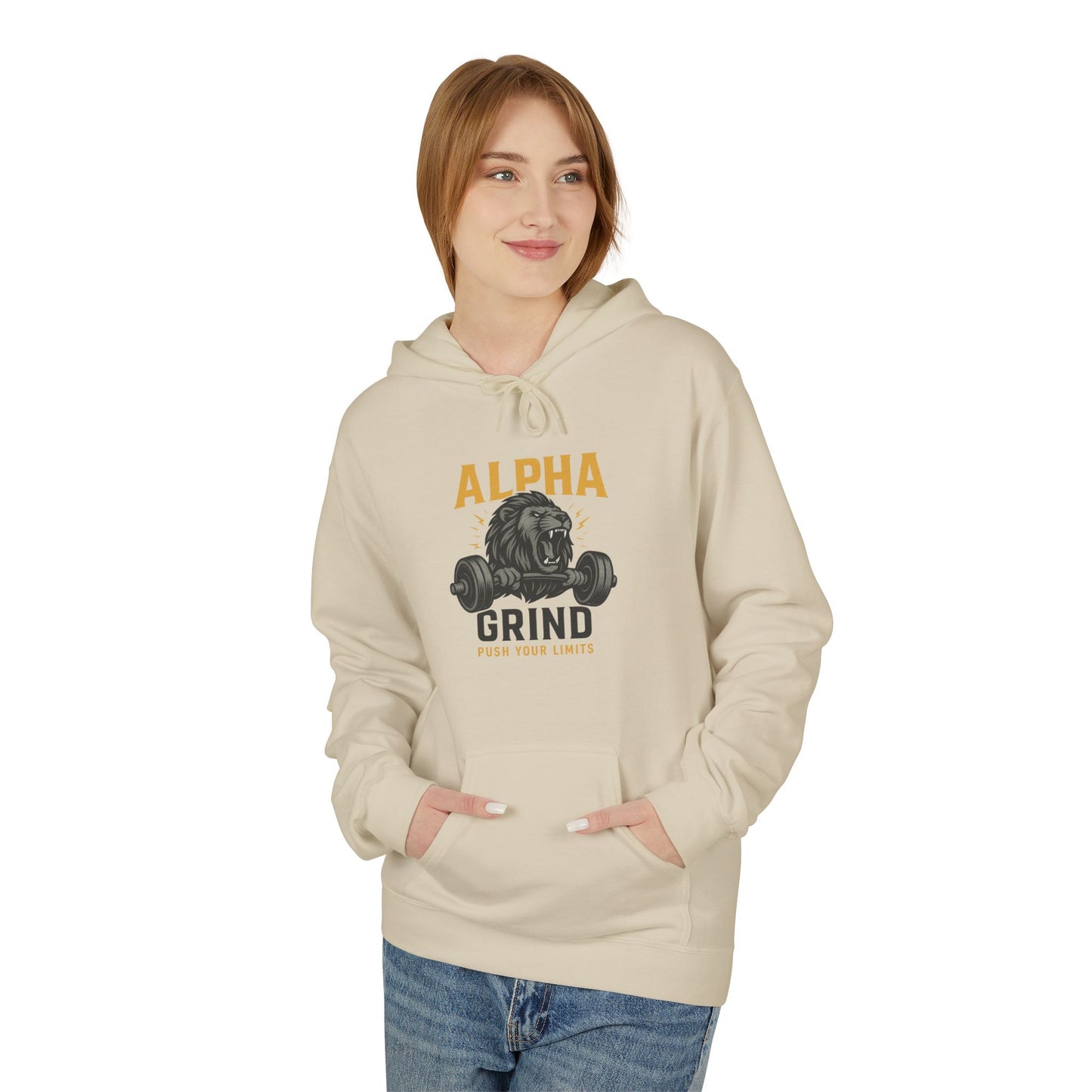Push Your Limits Midweight Softstyle Fleece Hoodie (front design) – Gym Apparel