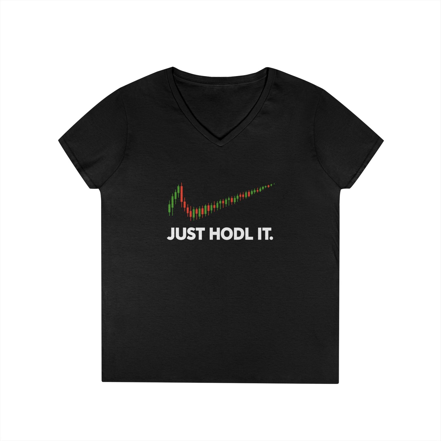 Just HODL It Tee (front design) – Crypto Vault V-Neck Shirt
