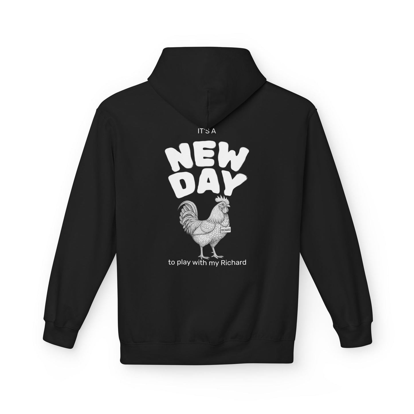 Richard Midweight Softstyle Fleece Hoodie (front logo + back design) - Meme Apparel