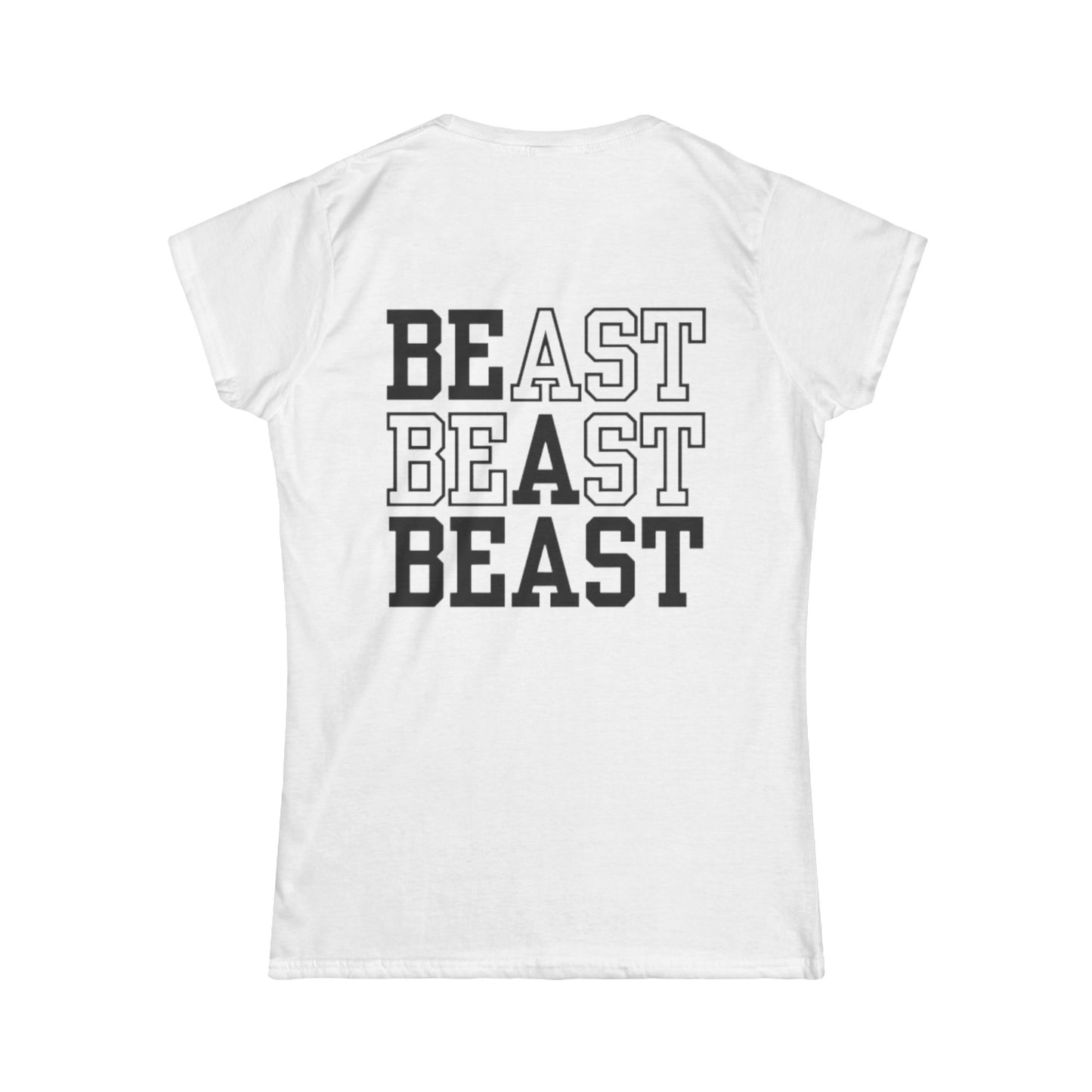 Be a Beast Tee (front logo + back design) – Discipline Club Women’s Shirt