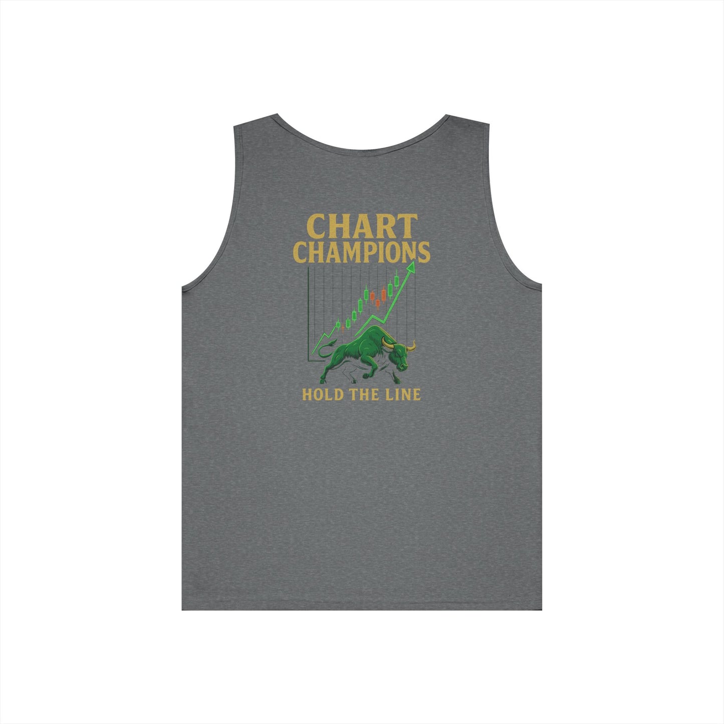 Chart Champions Tank Top (front logo + back design) – Investor Apparel